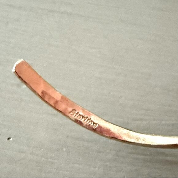 925 Sterling Silver Knot Cuff Bracelet - Picture 6 of 7